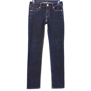 AE American Eagle Dark Wash Super Stretch Skinny Blue Jeans Pants AEO